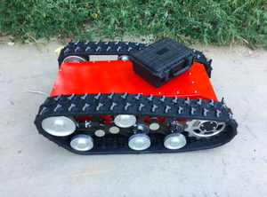 Châssis <span class=keywords><strong>de</strong></span> robot à chenilles en caoutchouc pour robot <span class=keywords><strong>de</strong></span> petite taille, déplacement à 6 km/h environ - Product Image 6