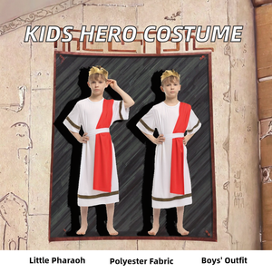 Heroico samurái egipcio FIESTA DE Halloween niños blanco Cosplay disfraz pequeño Faraón Príncipe traje para niños - Product Image 2