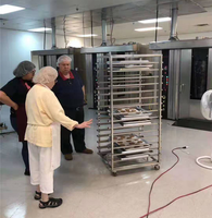 Four rotatif professionnel de haute qualité pour la cuisson de gâteaux et de pains, idéal pour les restaurants et la production de biscuits