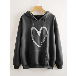 Sweat-shirt pour femme Urban Comfort, conçu pour la vie quotidienne, offrant une couverture confortable, une forme décontractée et un style simple prêt pour la rue - Product Image 6