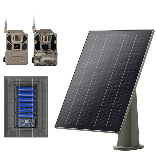 USA in Stock Solar Panel Lithium Battery for TACTACAM Trail Cameras X X Pro Pro 3.0 X Gen 2.0 3.0 8W 12000mAh Rechargeable