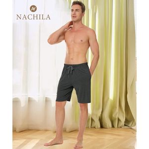 Pantalones Cortos de Pijama para Hombre, 100% Algodón, Transpirables, Tejidos, Ropa de Estar por Casa - Product Image 4