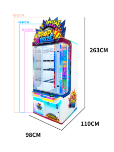 Máquina de Lotería de Venta Caliente, Operada con Monedas, Equipo de Juego de Descenso de Premios, Máquina de Juego de Redención con Control de Reacción para Centros Comerciales - Product Image 4