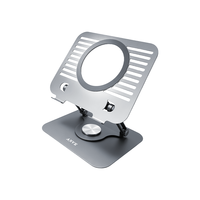 Nouveau support pour ordinateur portable réglable à 360 degrés, en alliage d'aluminium, avec refroidissement, pour la maison et le bureau
