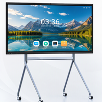 Vente en gros d'usine, écran plat interactif numérique LCD Android de 65, 75, 86, 98, 110 pouces, 40 points tactiles pour usage au bureau/à l'école