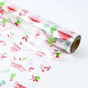 Pellicola Estensibile Impermeabile con Design Natalizio Colorato, BOPP Morbido Resistente all'Umidità per Confezioni Regalo <span class=keywords><strong>e</strong></span> Imballaggi Artigianali - Product Image 2