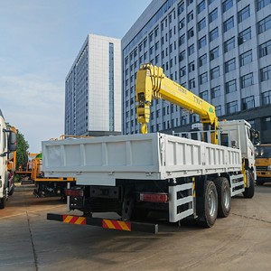 Grue à flèche articulée droite Faw 6x4 de 12 tonnes montée sur camion à vendre - Product Image 2