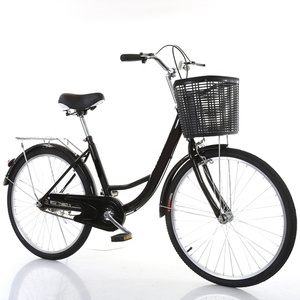 Bicicleta Urbana Clásica Retro Vintage para Adultos, Económica, de Buena Calidad, 24 Pulgadas, Color Verde Lodo, Modelo Life Donna para Mujer - Product Image 5