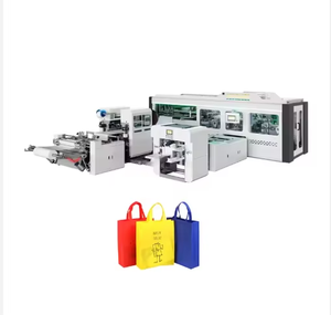 Máquina de fabricación de bolsas de Caja 3D completamente automática para compras de supermercado Bolsas de PP biodegradables Fabricante de bolsas no tejidas multifuncional - Product Image 1