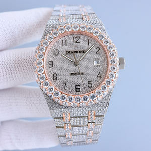 Orologio Automatico Meccanico di Lusso con Diamanti per Uomo, Hip Hop, Moissanite VVS, Cinturino in Acciaio Inox, Cristallo Zaffiro, Movimento ETA, 100 Bar - Product Image 5