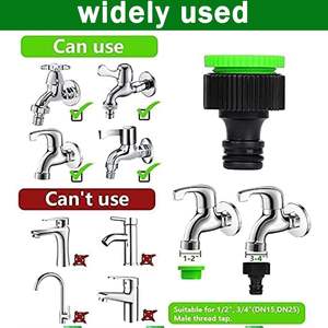 Selang Taman Fleksibel 7 Fungsi yang Dapat Diperpanjang, Tahan Air, Warna Hijau, untuk Mencuci Mobil & Irigasi Kebun, Dilengkapi Gulungan Selang - Product Image 6