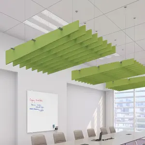 天花板瓷砖隔音天花板环保隔音玻璃纤维悬挂悬挂隔音天花板办公室挡板