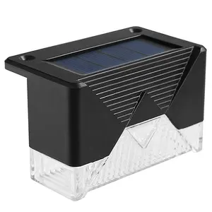 Factory Direct Sales 2LED Solar Stair Light Outdoor Waterproof Solar Powered Garden Fence Light For Park Courtyard Lighting