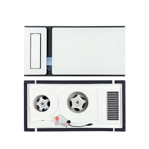 Ventilateur de plafond chauffant 2700W pour salle de bain avec télécommande, éclairage LED, ventilation intégrée, en fer antirouille - Product Image 1