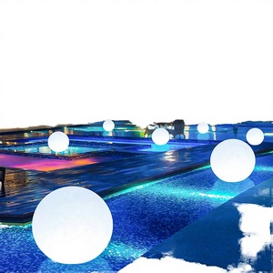Lampada Galleggiante Decorativa per Piscina IP68, Luce LED Variabile a Sfera, Corpo in Plastica, per Stadi Sportivi, CRI 80 4100K Neutro - Product Image 1