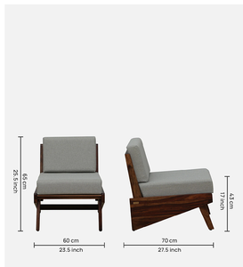 Modern Wooden <b>Armchair</b> with Fabric Upholstery Comfortable Accent Lounge Chair for Living Room <b>Dining</b> Home Furniture - Product Image 3
