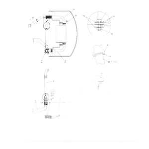 Tuyau d'échappement de moteur de chariot élévateur Daewoo Doosan D35S2 D40S2 D45S2 Pièce A20131291A Diesel à combustion interne - Product Image 3