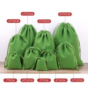 Sac à cordon en velours de qualité à prix compétitif, pochettes en velours pour emballage de bijoux et cadeaux - Product Image 2
