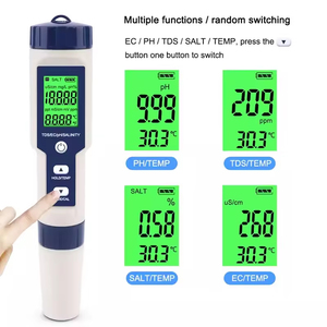 Testeur numérique 5 en 1 de qualité de l'eau (TDS, EC, PH, salinité, température) - Product Image 4