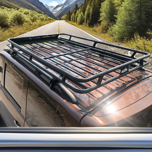 แร็คหลังคาอะลูมิเนียมสีดำ ยี่ห้อ Lzfu ขนาด 162x121x12 ซม. สำหรับ Sierra Jimny JB64/JB74 ปี 2018-2023 รับน้ำหนักได้ 100 กก. ติดตั้งง่าย - Product Image 2
