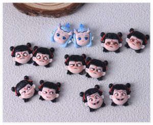 ตุ๊กตาเรซินหลังแบนสุดหรู Kawaii รูปการ์ตูน Nezha AO <span class=keywords><strong>Bing</strong></span> People เครื่องประดับโทรศัพท์สำหรับ DIY โชคดีเซอร์ไพรส์กระเป๋าตาบอด - Product Image 4