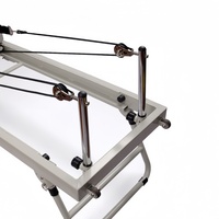 Matériel de Yoga Portable en Acier Pliable avec Roues pour Entraînement Pilates et Renforcement du Corps à Domicile – Exclusivité Transfrontalière