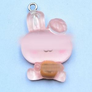 Breloques porte-clés en résine transparente série Bt, motifs lapin et koala de dessin animé, accessoires de bijoux DIY et perles faites à la main pour les fans de Kopo, vente en gros - Product Image 4