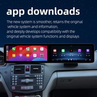 Autoradios 25,6 pouces avec Bluetooth, écran tactile, navigation GPS, Android W204, Carplay, lecteur DVD pour Mercedes C W204 07-11