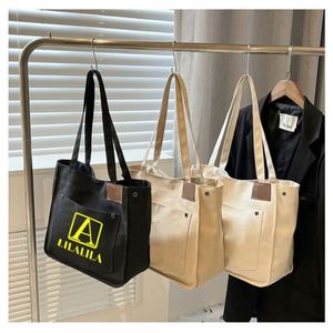 Custom Print Designer Recyclable Large Compartment Beach Casual Shopper Women Canvas Tote Bag - Product Image 5