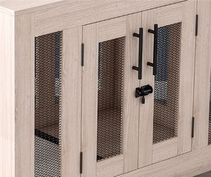 Usine vente amovible pliant en bois robuste fil métallique chat maison chien <span class=keywords><strong>cage</strong></span> chenil meubles - Product Image 5