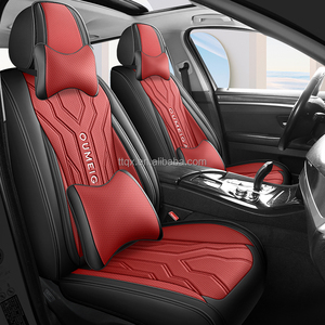 Fundas de Asiento de Coche de Cuero Nappa de Alta Calidad, Juego Completo Universal para 5 <span class=keywords><strong>Plazas</strong></span>, Compatibles con Citroën C6 C8 DS3 DS4 DS5 <span class=keywords><strong>DS7</strong></span> para Mejora del Interior - Product Image 3