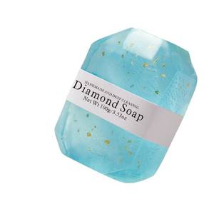 Savon diamant fait main feuille d'or commerce extérieur transfrontalier pour <span class=keywords><strong>Amazon</strong></span> cadeau de pierres précieuses <span class=keywords><strong>huile</strong></span> <span class=keywords><strong>essentielle</strong></span> nettoyant solide - Product Image 5