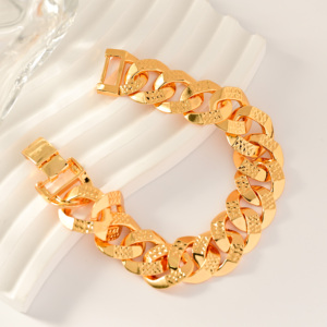 Logo personnalisé Nom Or Rempli Cubain Lien Zircon CZ Chaîne Bracelet Ensemble pour Hommes Cadena Cadeia Catena Cubana Oro Placato Bracciali - Product Image 6