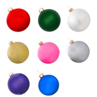 65cm extérieur PVC décorations de noël cour gonflable boules de noël pour noël vacances arbre ornements pelouse porche décor