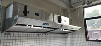 Hotte aspirante pour cuisine commerciale en acier inoxydable 1000-3000W électrique 380V facile à nettoyer