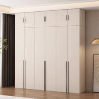 Armario de Madera Moderno y Minimalista con Almacenamiento Personalizado, Sistema de Armario Personalizable para Dormitorio, Muebles para el Hogar