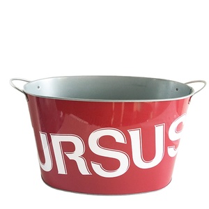 Seau à glace rond en métal galvanisé de 5L et 8L, personnalisable, pour bière et vin, vente en gros, pour Allemagne, Zhiguli, <span class=keywords><strong>Bunker</strong></span> Hill, Paul John - Product Image 1