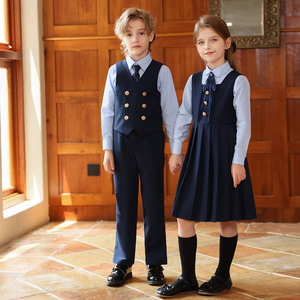 Uniforme scolaire personnalisé pour élèves du primaire, nouvelle collection automne, tenue unisexe style collège, costume de chorale, pour la maternelle - Product Image 3