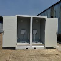 Design Flat Pack di assemblaggio rapido di servizi igienici prefabbricati portatili moderni per cantieri e parchi in acciaio