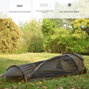 <span class=keywords><strong>Tente</strong></span> de randonnée ultralégère pour une personne - <span class=keywords><strong>Tente</strong></span> <span class=keywords><strong>tunnel</strong></span> de camping en nylon silicone 15D imperméable - Équipement de randonnée léger - Product Image 3