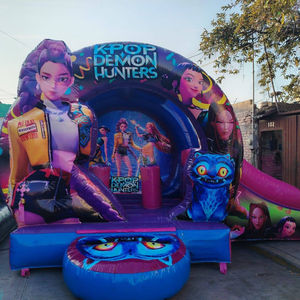 Château gonflable K-POP Demon Hunters <span class=keywords><strong>avec</strong></span> toboggan et <span class=keywords><strong>piscine</strong></span>, combo château gonflable extérieur pour <span class=keywords><strong>location</strong></span> de fêtes d'enfants - Product Image 3