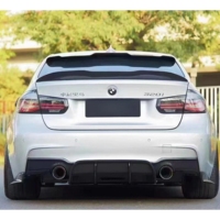 Pour BMW Série 3 F30 MT Réel 3K Diffuseur Arrière En Fiber De Carbone 7 Pièces Vente Chaude Mise À Niveau Kits De Carrosserie Lèvre De Pare-chocs Arrière Nouvelle Lèvre Arrière
