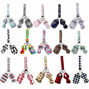 <span class=keywords><strong>RTS</strong></span> – porte-baume à lèvres en néoprène, mignon, Sublimation, couverture, porte-clés, bracelet, lanière, porte-clés, vente en gros - Product Image 5