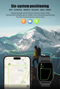 Smart Watch QX17 GPS 2.01 Inch Screen BT Call <b>Heart</b> Rate Health Monitoring 178 Sport Modes Smartwatch QX17 Smart Watch - Product Image 3