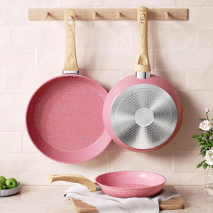 High Quality Modern <b>Ceramic</b> Coated 6-Piece Induction Ready Non-stick Forged Aluminum Cookware Frying <b>Pan</b> <b>Set</b> - Product Image 5