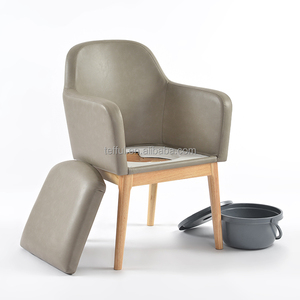 Silla para ancianos fácil de limpiar con inodoro para uso doméstico y en centros de cuidado - Product Image 1