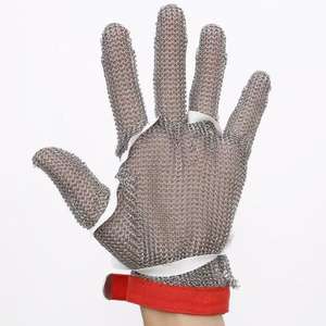 Guantes transpirables de malla de alambre de acero inoxidable para uso en restaurantes y carniceros - Product Image 4