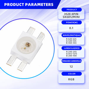 Vente chaude Programmable 0.2W RGB SK6812 MINI-E DC5V <span class=keywords><strong>SMD</strong></span> <span class=keywords><strong>LED</strong></span> Puce Adressable N ° Mount <span class=keywords><strong>3228</strong></span> pour Clavier Rétro-Éclairage - Product Image 2