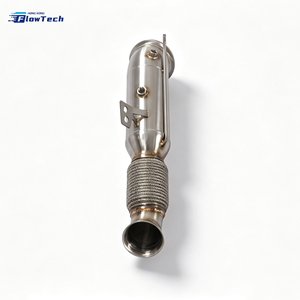 ท่อลงเทอร์โบแบบขัดเงาสำหรับรถแข่ง BMW 540i 740Li 840i B58 3.0T พร้อม OPF – อะไหล่ท่อไอเสียสแตนเลส SS304 - Product Image 1