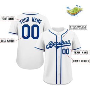 Custom Baseball Jersey Unisex Adult Plus Size Button <b>Down</b> Tackle Twill Printed Or Stitched Name Number All Seasons - Product Image 3